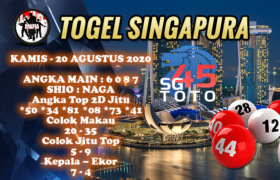 PREDIKSI TOGEL SINGAPURA45 KAMIS 20 AGUSTUS 2020