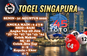 PREDIKSI TOGEL SINGAPURA45 SENIN 31 AGUSTUS 2020
